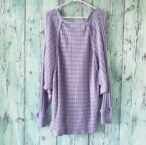 We The Free Thien's Hacci Top in Periwinkle - Picture 8 of 8